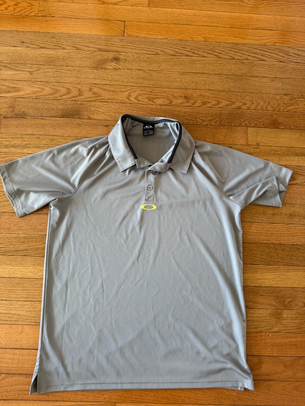 Oakley Light Gray Polo with Subtle Logo Accent